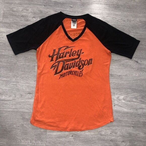 Harley-Davidson Tops - Harley Davidson Shirt Sz Large Lighthouse Six Bends Fort Myers, FL Womens Raglan